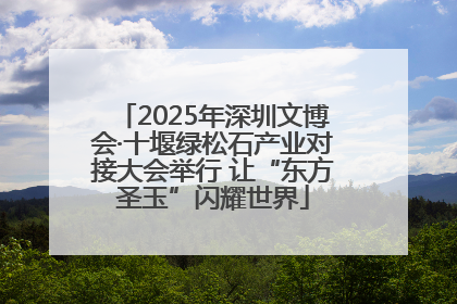 2025年深圳文博会·十堰绿松石产业对接大会举行 让“东方圣玉”闪耀世界