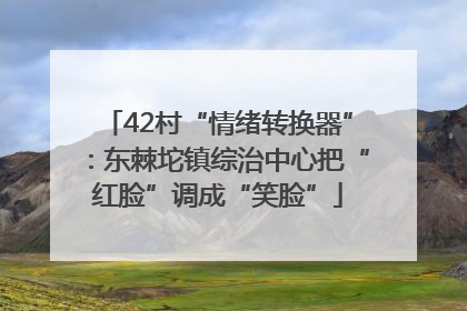 42村“情绪转换器”：东棘坨镇综治中心把“红脸”调成“笑脸”