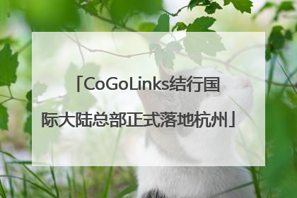 CoGoLinks结行国际大陆总部正式落地杭州